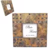 Ramă foto Giftdeco A-1106, lemn de mango și metal, fotografie 10 x 10 cm, ramă 20 x 20 cm, stil vintage imagine 2
