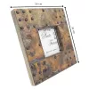 Ramă foto Giftdeco A-1106, lemn de mango și metal, fotografie 10 x 10 cm, ramă 20 x 20 cm, stil vintage imagine 5