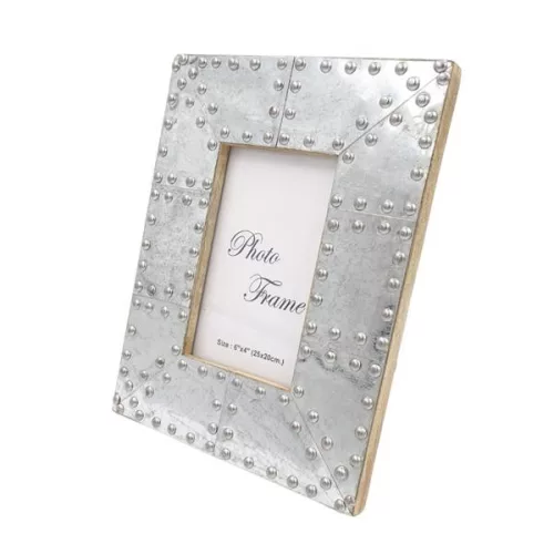 Ramă foto Giftdeco, pentru fotografie 15 x 10cm, lemn de mango și metal, 15 x 10cm, stil industrial, glamour Giftdeco 5902067221938 imagine 5