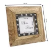 Ramă foto Giftdeco, pentru fotografie 10 x 10cm, lemn de mango și metal, 10 x 10cm Giftdeco 5902067221952 imagine 3