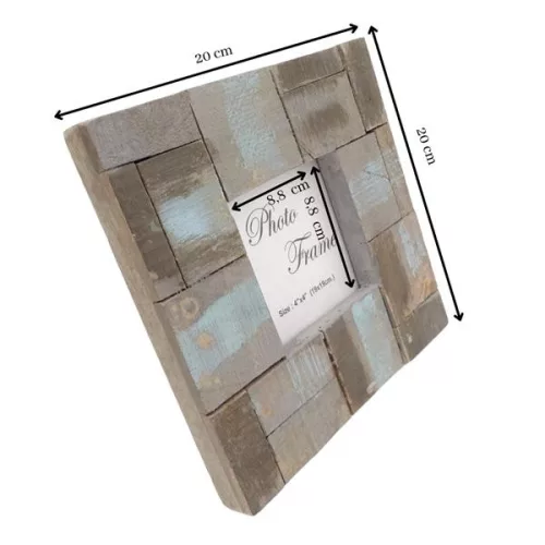 Ramă foto Giftdeco, pentru fotografie 10 x 10cm, lemn de mango, 10 x 10cm, stil modern, scandinav Giftdeco 5902067221969 imagine 3