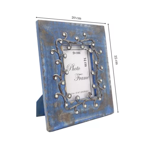Ramă foto Giftdeco, pentru fotografie 15 x 10cm, lemn de mango și metal, 15 x 10cm Giftdeco 5902067222010 imagine 3