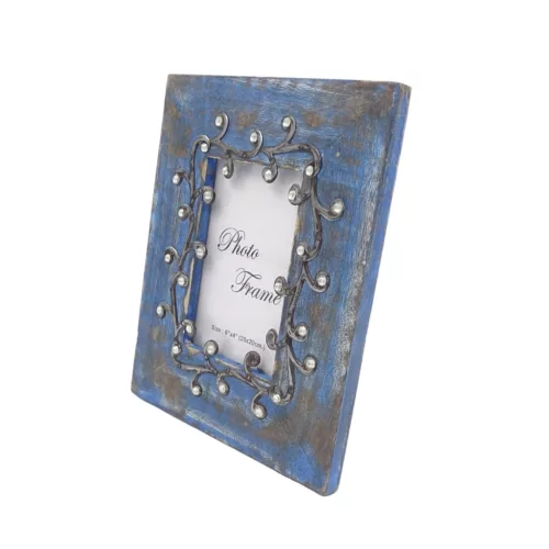 Ramă foto Giftdeco, pentru fotografie 15 x 10cm, lemn de mango și metal, 15 x 10cm Giftdeco 5902067222010 imagine 5