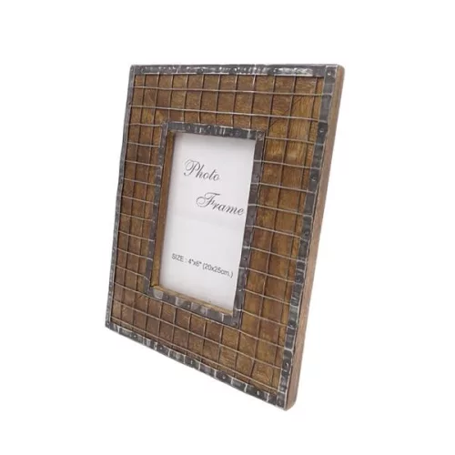 Ramă foto Giftdeco A-1328, pentru fotografie 10 x 15cm, lemn de mango și metal, 10 x 15cm Giftdeco 5902067222058 imagine 5