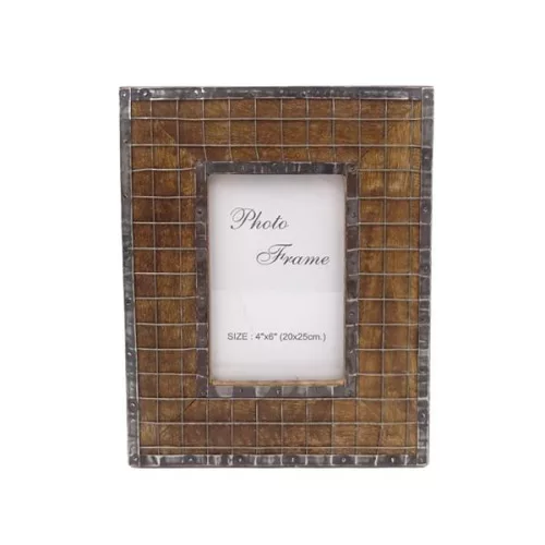 Ramă foto Giftdeco A-1328, pentru fotografie 10 x 15cm, lemn de mango și metal, 10 x 15cm Giftdeco 5902067222058 imagine 6