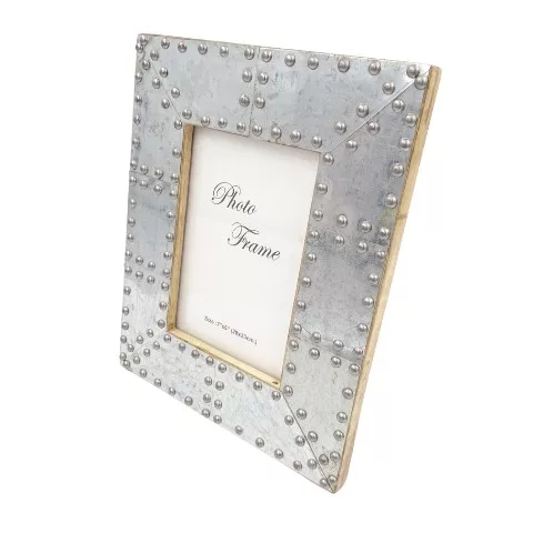 Ramă foto Giftdeco, pentru fotografie 18 x 13cm, lemn de mango și metal, 18 x 13cm, stil industrial, glamour Giftdeco 5902067222096 imagine 6