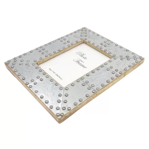 Ramă foto Giftdeco, pentru fotografie 18 x 13cm, lemn de mango și metal, 18 x 13cm, stil industrial, glamour Giftdeco 5902067222096 imagine 8