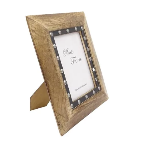Ramă foto Giftdeco, pentru fotografie 18 x 13cm, lemn de mango și metal, 18 x 13cm Giftdeco 5902067222133 imagine 4