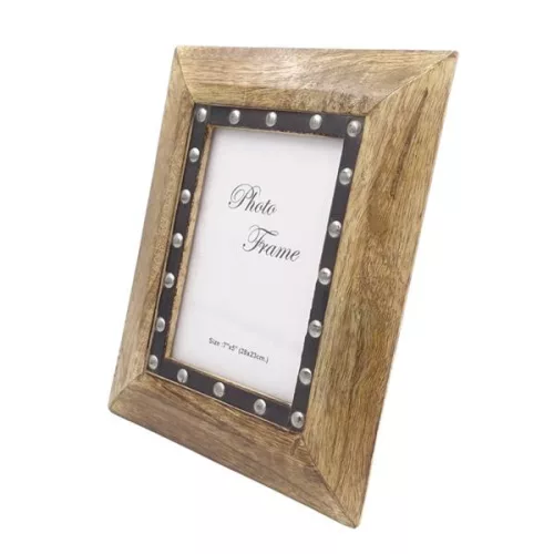 Ramă foto Giftdeco, pentru fotografie 18 x 13cm, lemn de mango și metal, 18 x 13cm Giftdeco 5902067222133 imagine 5