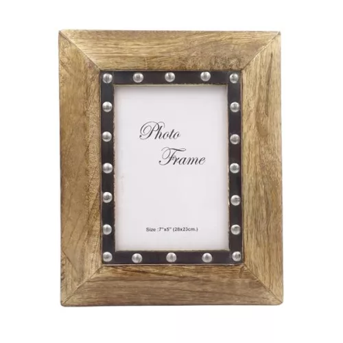 Ramă foto Giftdeco, pentru fotografie 18 x 13cm, lemn de mango și metal, 18 x 13cm Giftdeco 5902067222133 imagine 7
