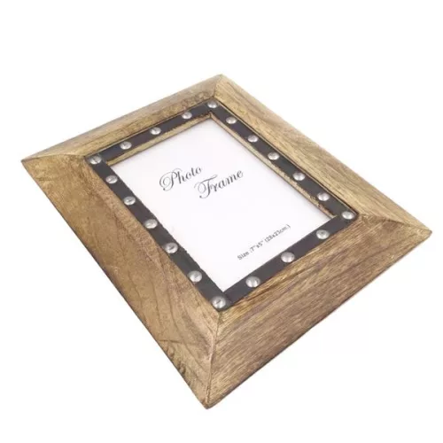 Ramă foto Giftdeco, pentru fotografie 18 x 13cm, lemn de mango și metal, 18 x 13cm Giftdeco 5902067222133 imagine 9