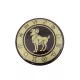 Magnet zodiacal Giftdeco, sticlă și metal, diametru 6 cm Giftdeco 5902067222348 imagine 2