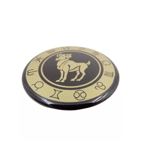 Magnet zodiacal Giftdeco, sticlă și metal, diametru 6 cm Giftdeco 5902067222348 imagine 4