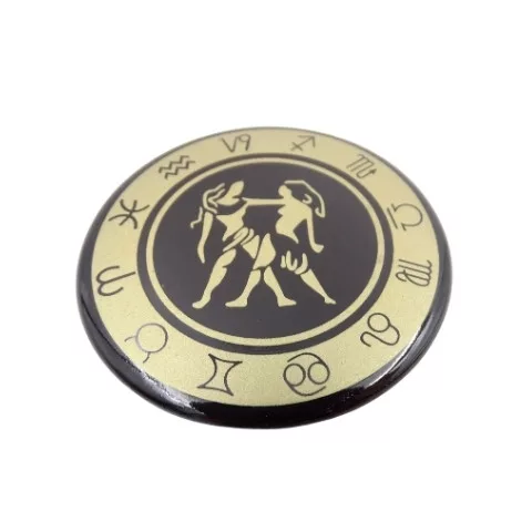 Magnet zodiacal Giftdeco, metal, diametru 6 cm Giftdeco 5902067222362 imagine 3