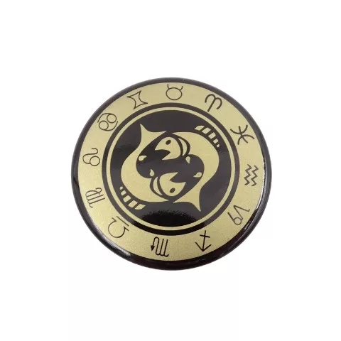 Magnet zodiacal Giftdeco, metal, diametru 6 cm Giftdeco 5902067222461 imagine 3