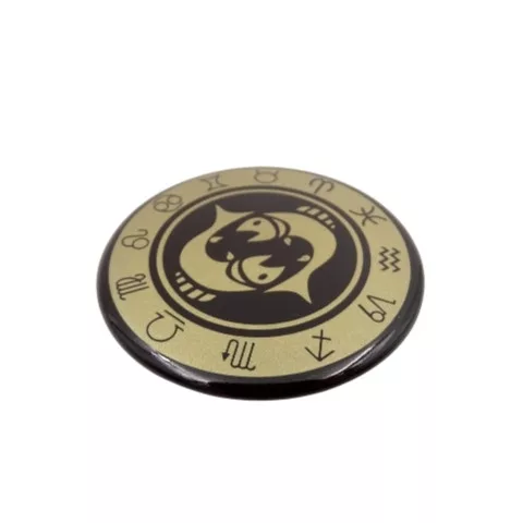 Magnet zodiacal Giftdeco, metal, diametru 6 cm Giftdeco 5902067222461 imagine 4