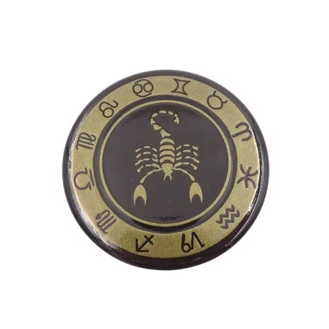 Magnet zodiacal Giftdeco, metal, diametru 6 cm Giftdeco 5902067222485 imagine 3