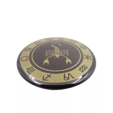 Magnet zodiacal Giftdeco, metal, diametru 6 cm Giftdeco 5902067222485 imagine 4