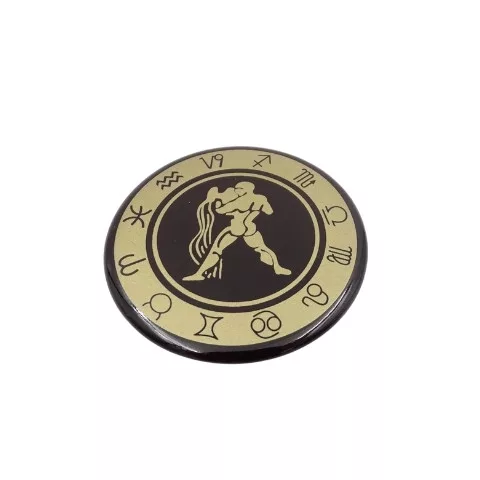 Magnet zodiacal Giftdeco, metal, diametru 6 cm Giftdeco 5902067222522 imagine 3