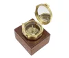 Busolă Giftdeco CB5, alamă și lemn, 7,5 x 7 x 3,5 cm Giftdeco 5902067223406 imagine 3