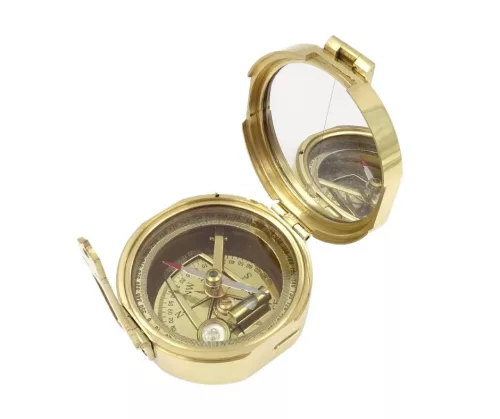 Busolă Giftdeco CB5, alamă și lemn, 7,5 x 7 x 3,5 cm Giftdeco 5902067223406 imagine 7