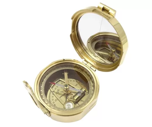 Busolă Giftdeco CB5, alamă și lemn, 7,5 x 7 x 3,5 cm Giftdeco 5902067223406 imagine 8