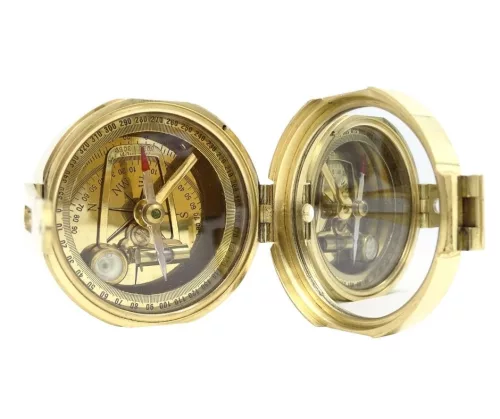 Busolă Giftdeco CB5, alamă și lemn, 7,5 x 7 x 3,5 cm Giftdeco 5902067223406 imagine 9