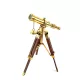 Obiect decorativ Giftdeco T05, alamă, sticlă și lemn, înălțime 40 cm, diametru 2,5 cm, stil nautic, clasic Giftdeco 5902067223468 imagine 2