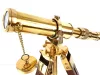 Obiect decorativ Giftdeco T05, alamă, sticlă și lemn, înălțime 40 cm, diametru 2,5 cm, stil nautic, clasic Giftdeco 5902067223468 imagine 3