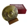 Calendar perpetuu Giftdeco H27 din alama si lemn, diametru 9 cm