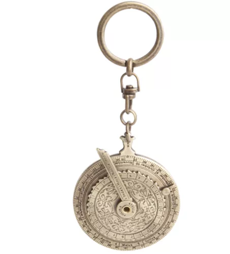 Ceas decorativ Hemisferium H84, alamă, diametru 5 cm