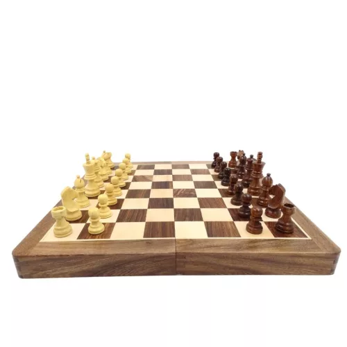 Set sah Giftdeco G114, lemn de trandafir și alamă, înălțime 7,5 cm, stil clasic Giftdeco 5902067224960 imagine 6