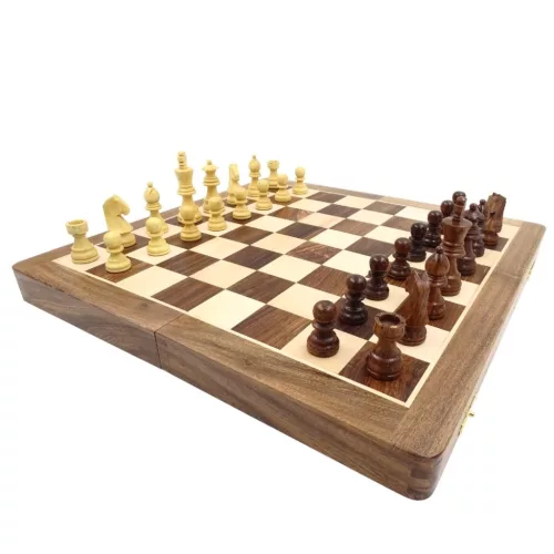 Set sah Giftdeco G114, lemn de trandafir și alamă, înălțime 7,5 cm, stil clasic Giftdeco 5902067224960 imagine 7
