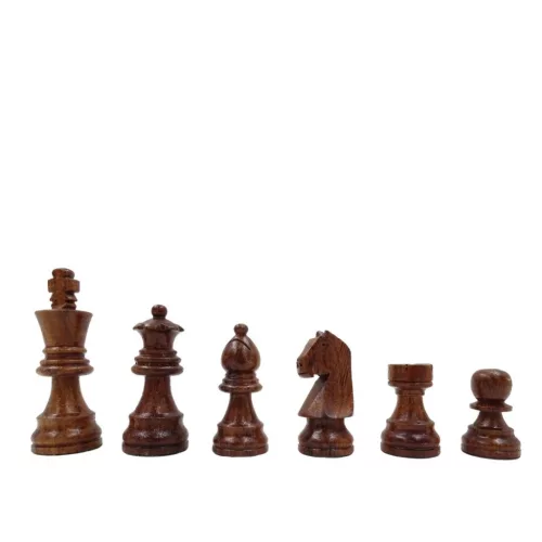 Set sah Giftdeco G114, lemn de trandafir și alamă, înălțime 7,5 cm, stil clasic Giftdeco 5902067224960 imagine 9