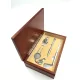 Accesoriu de birou Giftdeco G082, metal și lemn, 22,6 x 14,5 x 6 cm Giftdeco 5902067225233 imagine 2