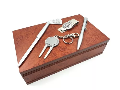 Accesoriu de birou Giftdeco G082, metal și lemn, 22,6 x 14,5 x 6 cm Giftdeco 5902067225233 imagine 3