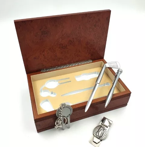 Accesoriu de birou Giftdeco G082, metal și lemn, 22,6 x 14,5 x 6 cm Giftdeco 5902067225233 imagine 4