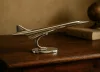 Machetă avion Giftdeco, aluminiu și metal, 31 x 12 x 13 cm, stil minimalist, modern Giftdeco 5902067225639 imagine 3