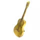 Miniatură chitara Giftdeco MUS-20, gift for guitarist, aluminiu și metal, 25 x 9,5 x 6,5 cm, stil clasic