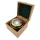 Busola de navigatie Giftdeco NC1614 din alama, cu cutie din lemn