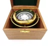 Busola de navigatie Giftdeco NC1614 din alama, cu cutie din lemn