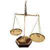 Balanță decorativa Giftdeco NC2144H, alamă și lemn, 24 x 20 x 9,5 cm Giftdeco 5902067225837 imagine 3
