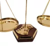 Balanță decorativa Giftdeco NC2144H, alamă și lemn, 24 x 20 x 9,5 cm Giftdeco 5902067225837 imagine 4
