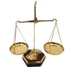 Balanță decorativa Giftdeco NC2144H, alamă și lemn, 24 x 20 x 9,5 cm Giftdeco 5902067225837 imagine 5