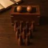 Mini Bowling Giftdeco – zece popice din lemn