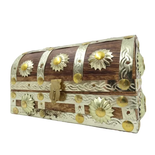 Casetă decorativa Giftdeco SE14, metal și lemn, 16 x 9,5 x 10cm Giftdeco 5902067226049 imagine 4