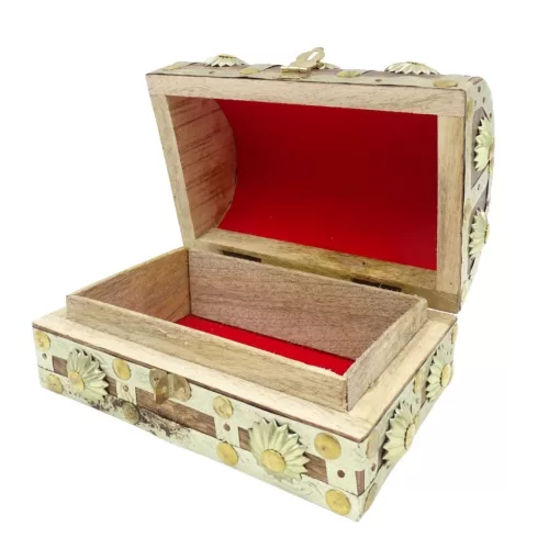 Casetă decorativa Giftdeco SE14, metal și lemn, 16 x 9,5 x 10cm Giftdeco 5902067226049 imagine 5