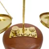 Balanță decorativa Giftdeco WSB8, alamă și lemn, stil vintage Giftdeco 5902067226292 imagine 3