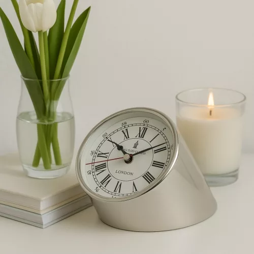 Ceas de birou Giftdeco CLK-0212, metal și lemn, imagine 2
