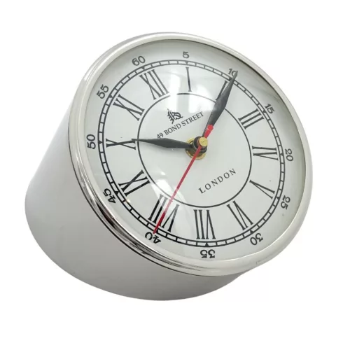 Ceas de birou Giftdeco CLK-0212, metal și lemn, imagine 3